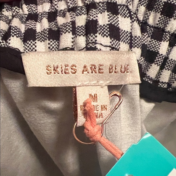 Skies Are Blue Black and White Gingham Pencil Skirt - Picture 4 of 7